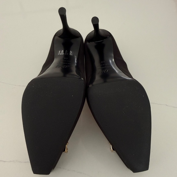 Roger Vivier Flower Strass Satin platform Evening Shoes Pumps - Picture 14 of 15